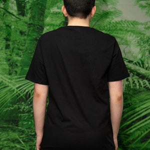 Jurassic Park Foil Logo Black Crew Neck T-Shirt.