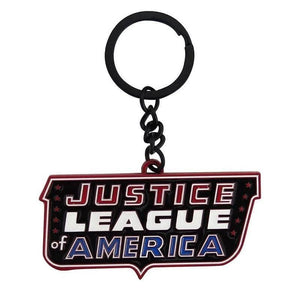 Justice League of America Logo Metal Keyring.