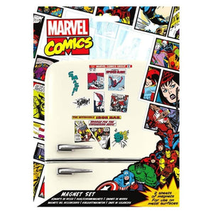Marvel Comics Retro Magnet Set.