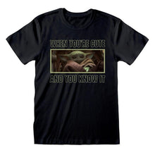 Load image into Gallery viewer, The Mandalorian &#39;When You&#39;re Cute And You Know It&#39; T-Shirt.