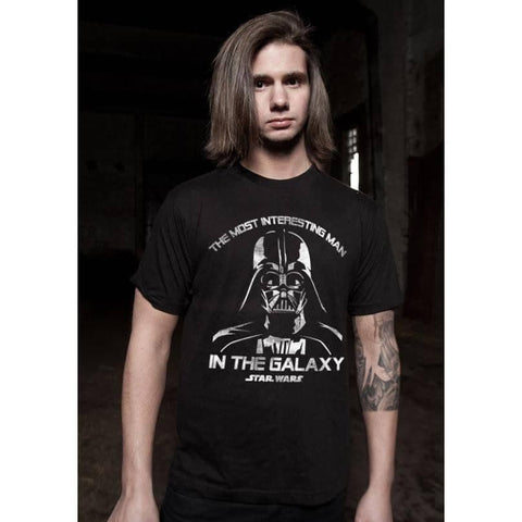 Men's Darth Vader 'Most Interesting Man in the Galaxy' T-Shirt.