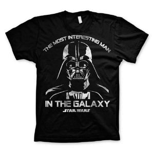 Men's Darth Vader 'Most Interesting Man in the Galaxy' T-Shirt.