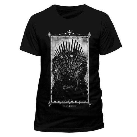 Game of Thrones Win or Die Black T-Shirt.
