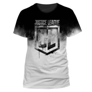 Men's Justice League Sublimation Print T-Shirt.