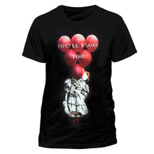 Load image into Gallery viewer, Men&#39;s Red Balloons IT T-Shirt.