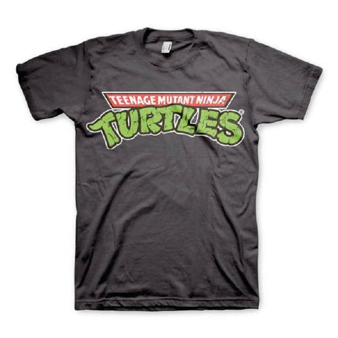 Men's Teenage Mutant Ninja Turtles Classic Logo Grey T-Shirt.
