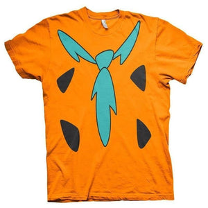 Men's The Flintstones Costume Orange T-Shirt.