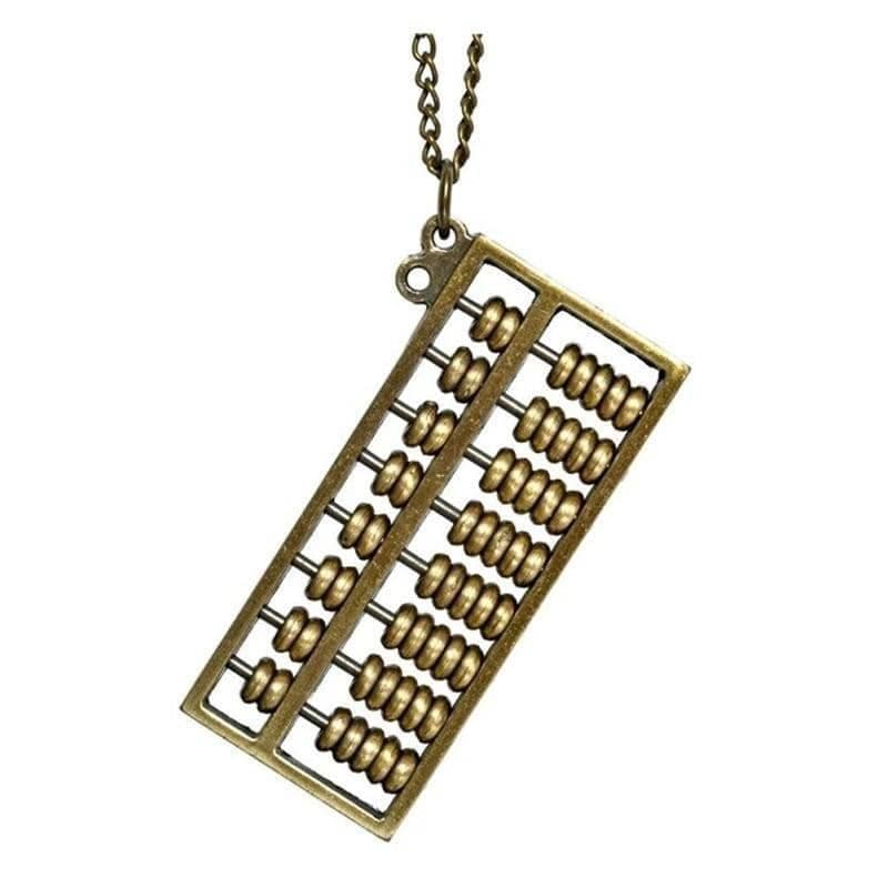 Metal Abacus Pendant.