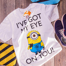 Load image into Gallery viewer, Minions &#39;I Got My Eye On You&#39; White T-Shirt