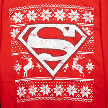 Load image into Gallery viewer, Superman Christmas Jumper S Logo Festive Design
