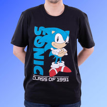 Load image into Gallery viewer, Sonic The Hedgehog &#39;Class of 1991&#39; Distressed T-Shirt.