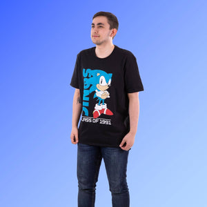 Sonic The Hedgehog 'Class of 1991' Distressed T-Shirt.