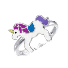 Load image into Gallery viewer, Sterling Silver Unicorn Ring.