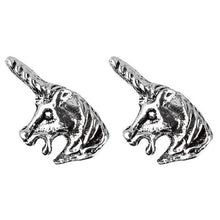 Load image into Gallery viewer, Sterling Silver Unicorn Stud Earrings.