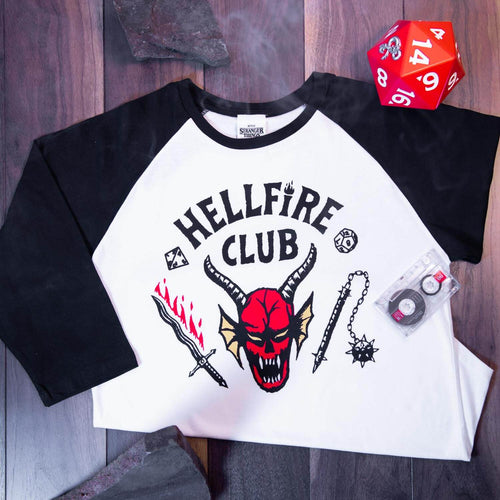 Stranger Things Hellfire Club Baseball Shirt