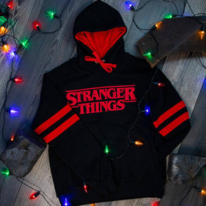 Stranger Things Logo Black Hoodie.