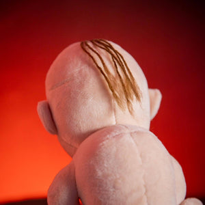 The Head and Back of The Lord of the Rings Gollum Collector's Plush