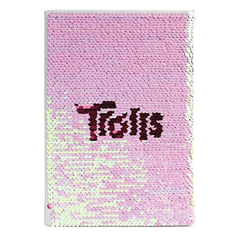 Trolls World Tour Poppy Sequin Flip A5 Notebook.