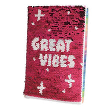 Load image into Gallery viewer, Trolls World Tour Poppy Sequin Flip A5 Notebook.
