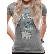 Load image into Gallery viewer, Women&#39;s Rick and Morty Snuffles Fitted T-Shirt.