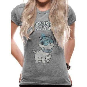 Women's Rick and Morty Snuffles Fitted T-Shirt.