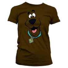 Load image into Gallery viewer, Women&#39;s Scooby Doo Face Fitted T-Shirt.