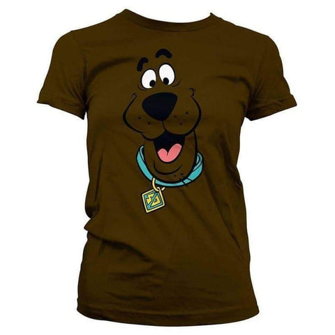 Women's Scooby Doo Face Fitted T-Shirt.