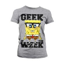 Load image into Gallery viewer, Women&#39;s SpongeBob Squarepants &#39;Geek of the Week&#39; T-Shirt.