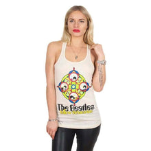 Load image into Gallery viewer, Women&#39;s The Beatles Yellow Submarine and Portholes Vest Top.