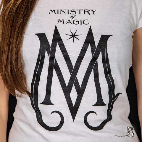 Women's Crimes of Grindelwald Ministry Deco Logo T-Shirt.