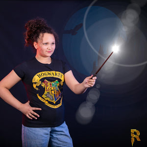 Women's Harry Potter Hogwarts House Crests Fitted T-Shirt.