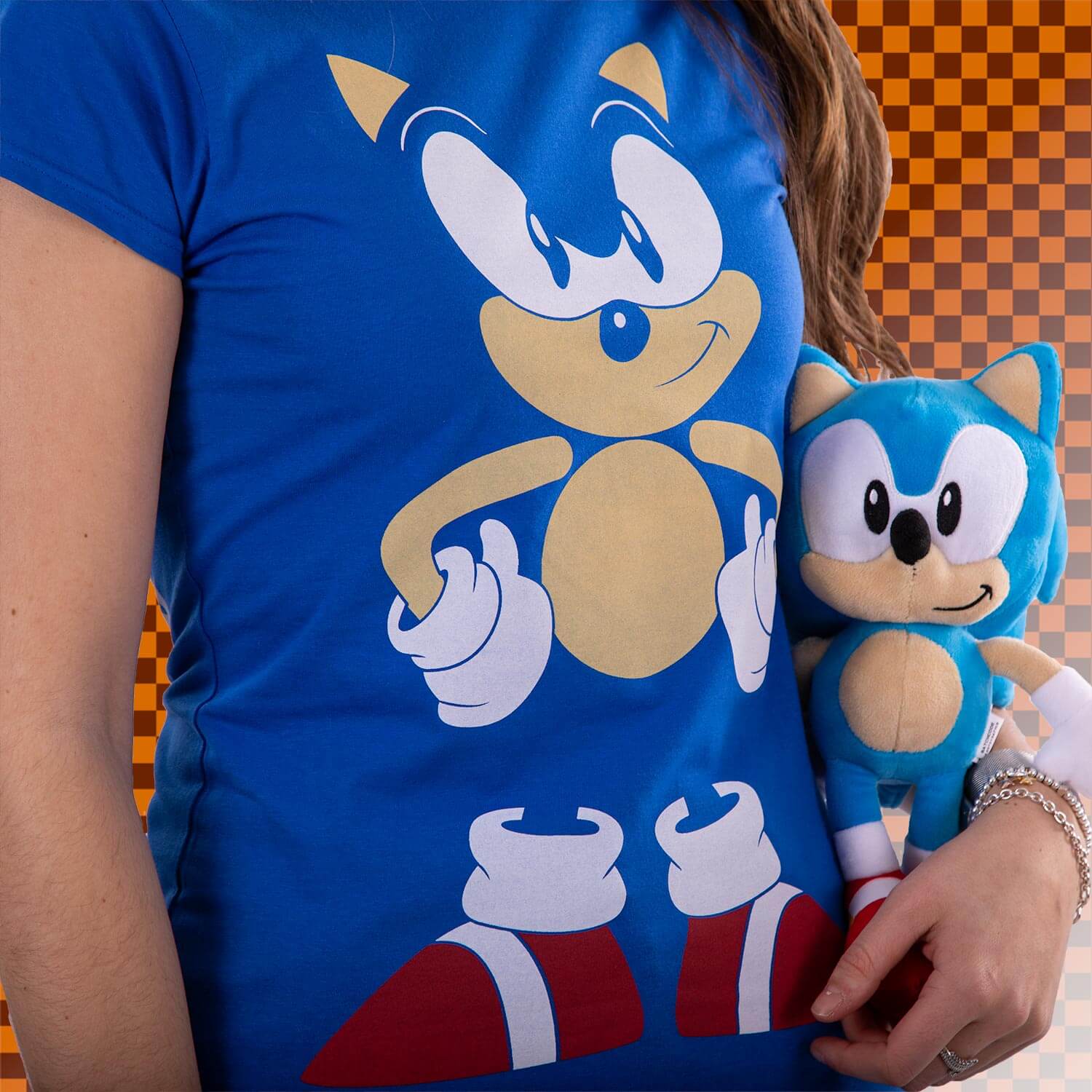 Custom Sonic Hedgehog Ladies Curvy T-shirt By Mdk Art - Artistshot