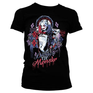Women's Daddy's Lil Monster Very Bad Girl T-Shirt.