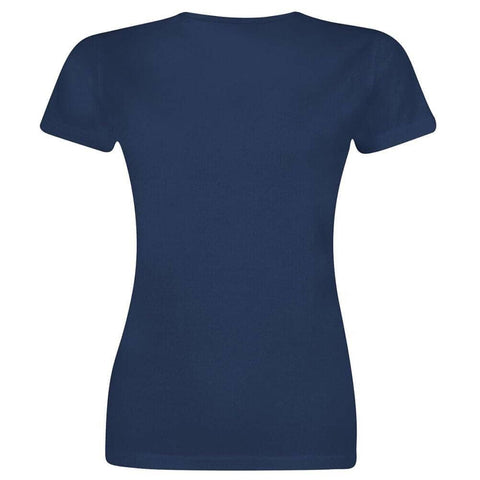 Women's Doctor Who DCTR? Blue Fitted T-Shirt.