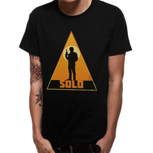 Load image into Gallery viewer, Star Wars Han Solo Movie Retro Triangle T-Shirt.