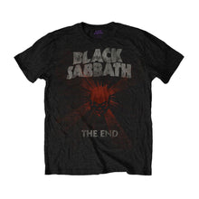 Load image into Gallery viewer, Men&#39;s Black Sabbath The End Skull Shine Crew Neck T-Shirt.