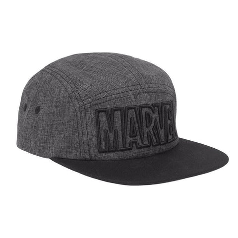 Marvel Embroidered Logo Grey Snapback Cap.