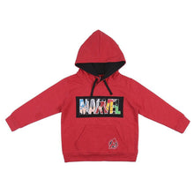 Load image into Gallery viewer, Children&#39;s Marvel Avengers Logo Red Hoodie.