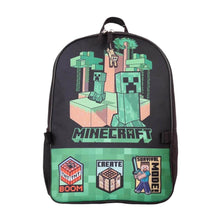 Load image into Gallery viewer, Children&#39;s Minecraft Creeper Backpack and Lunch Bag Set.