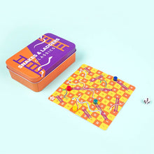 Load image into Gallery viewer, Classic Mini Snakes and Ladders Magnetic Travel Game.