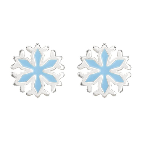 Disney Frozen Snowflakes Silver Plated Stud Earrings.