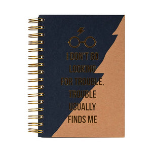 Harry Potter Trouble Finds Me Premium A5 Wiro Notebook.