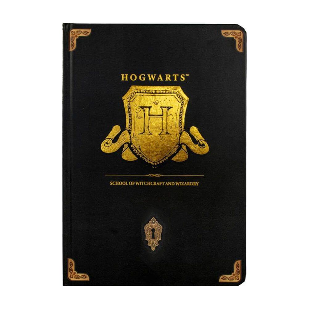 Harry Potter Hogwarts Shield A5 Black Chunky Notebook