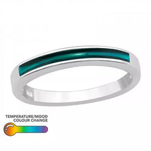 Load image into Gallery viewer, Sterling Silver Band Mood Ring.