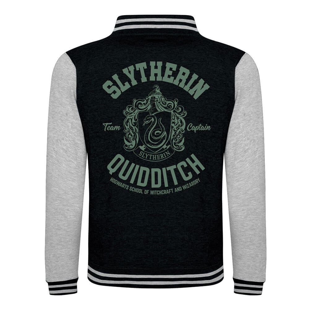 Harry Potter Slytherin Quidditch Black Varsity Jacket