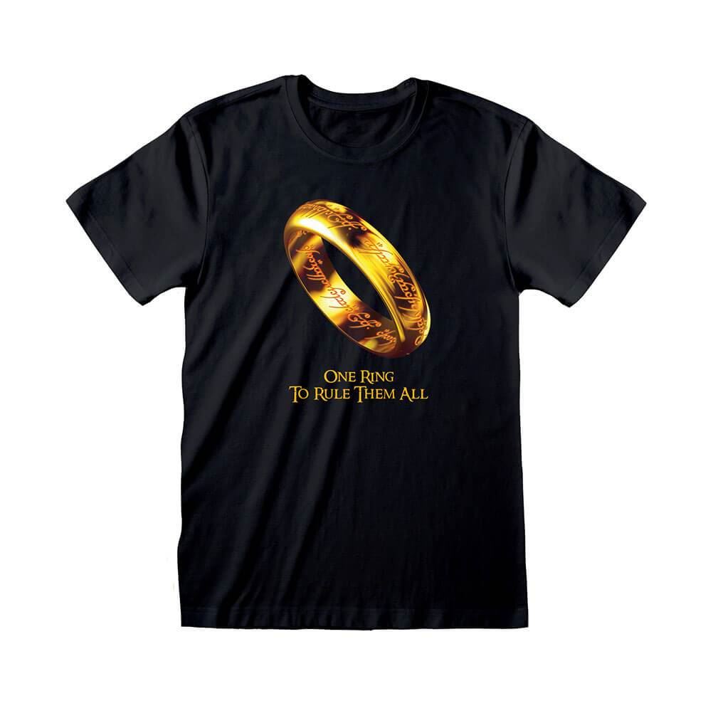 The Lord of the Rings One Ring To Rule Them All Black T-Shirt.