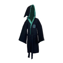 Load image into Gallery viewer, Children&#39;s Harry Potter Slytherin Black Dressing Gown.