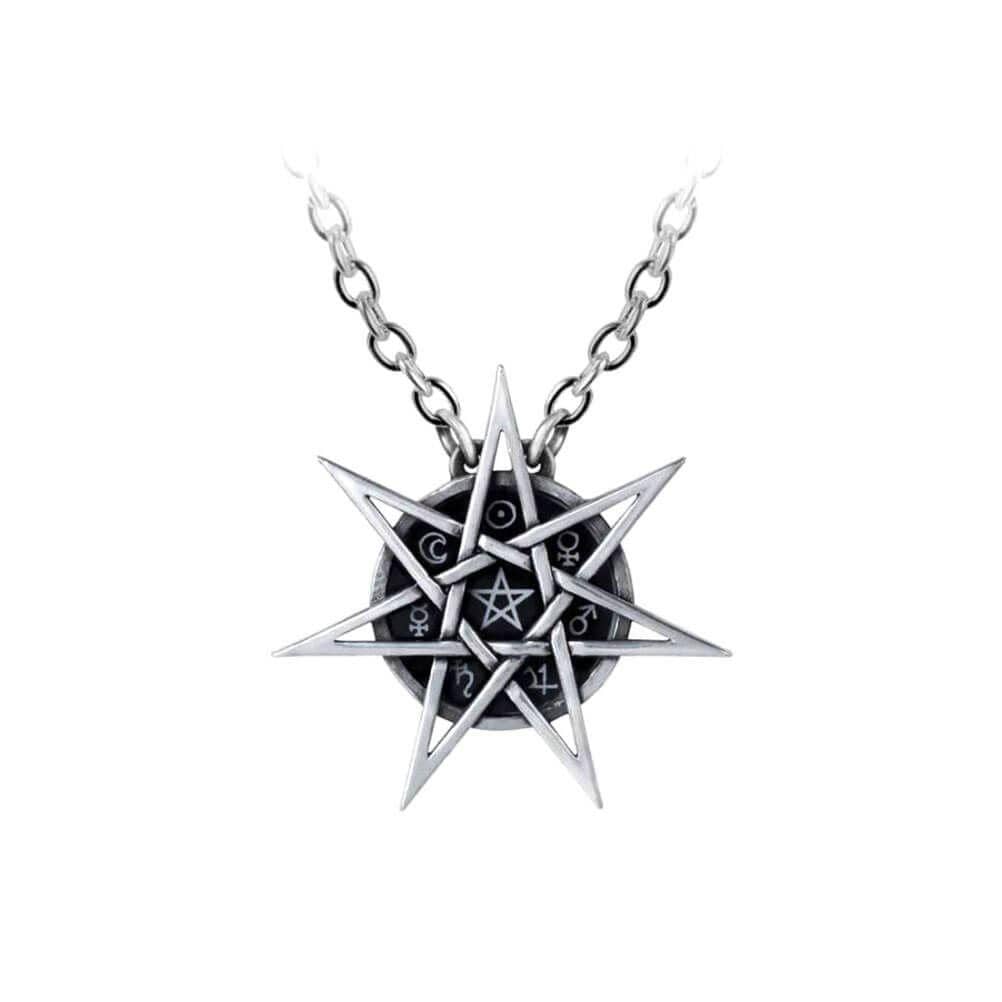 Alchemy Gothic Eleven Star Pewter Pendant.