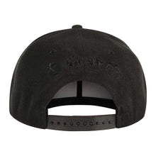 Load image into Gallery viewer, KISS Embroidered Logo Black Snapback Cap