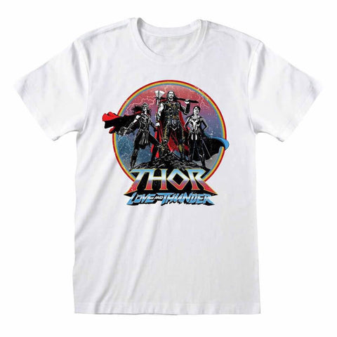 Marvel Thor Love and Thunder White Crew Neck T-Shirt